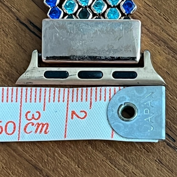 FresherAcc Apple Watch Band 6 Row Blue Rhinestones - Picture 8 of 8